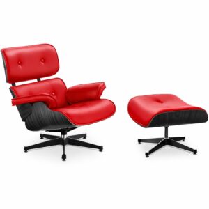 ラウンジチェア＆オットマン レザー 黒塗装木材／Charles & Ray Eames - 画像 (14)