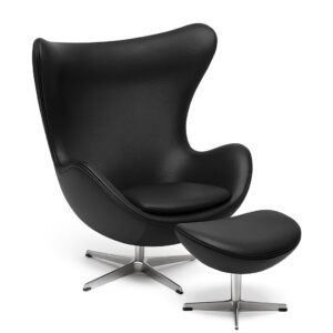 エッグチェア ＆ オットマン レザー／Arne Jacobsen - 画像 (11)