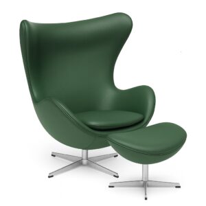 エッグチェア ＆ オットマン レザー／Arne Jacobsen - 画像 (8)