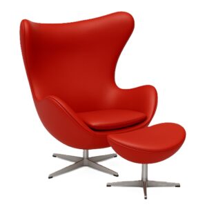 エッグチェア ＆ オットマン レザー／Arne Jacobsen - 画像 (10)