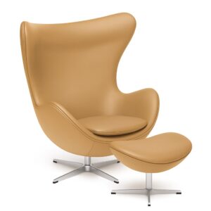 エッグチェア ＆ オットマン レザー／Arne Jacobsen - 画像 (5)