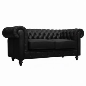 チェスターフィールドソファ 2人掛け - 画像 (8)