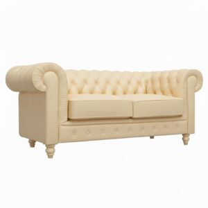 チェスターフィールドソファ 2人掛け - 画像 (6)