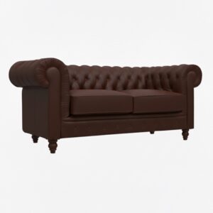 チェスターフィールドソファ 2人掛け - 画像 (4)