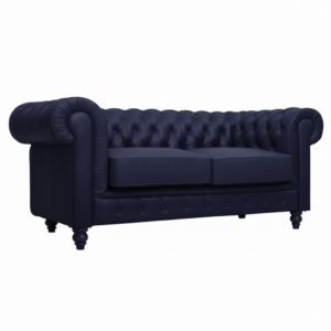 チェスターフィールドソファ 2人掛け - 画像 (2)