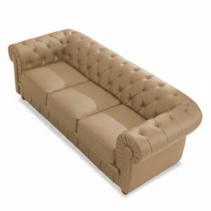 チェスターフィールドソファ 3人掛け - 画像 (8)